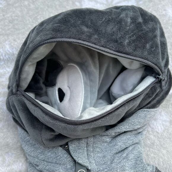 Cubcoats “Pimm the Pup” 2 for 1 Zip up Hoodie & Plushie, Gray/Charcoal Size 2T - Picture 12 of 16